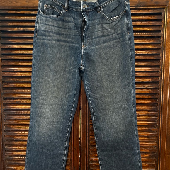 Eileen Fisher Indigo Denim Bootcut Jeans - Picture 1 of 6